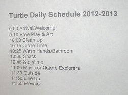 2012-09-18 - Turtle Schedule