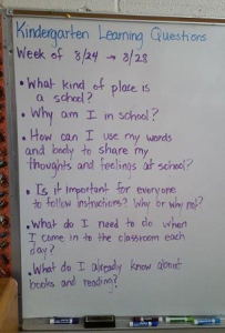 2015-08-25 - Kindergarten Learning Questions